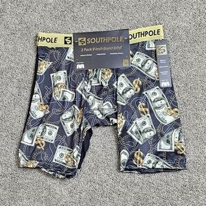 Nwt 🎁 Gift Ready South Pole Boxer Briefs Bundle – Money & Chain Print | NWT 🎁